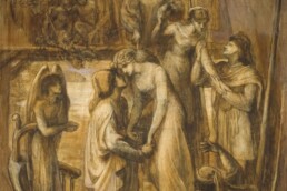a painting of a group of people in a boat